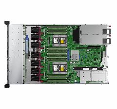 Server HPE ProLiant DL360 Gen10, Rack 1U, Intel Xeon Silver 4208 (8 C / 16 T, 2.1 GHz - 3.2 GHz, 11 MB cache, 85 W), 32 GB DDR4 ECC, fara stocare, 8 x SFF, HPE MR416i-a, 800 W, Fara sistem de operare