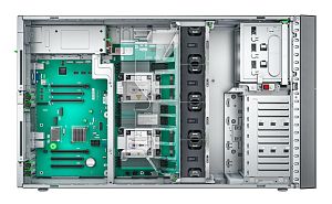 Server Fujitsu Primergy TX2550 M7, Tower, Intel Xeon Gold 5415+ (8 C / 16 T, 2.90 GHz - 4.10 GHz, 22.5 MB cache, 150 W), 64 GB DDR5 ECC, fara stocare, 24 x SFF, 1600 W, Fara sistem de operare