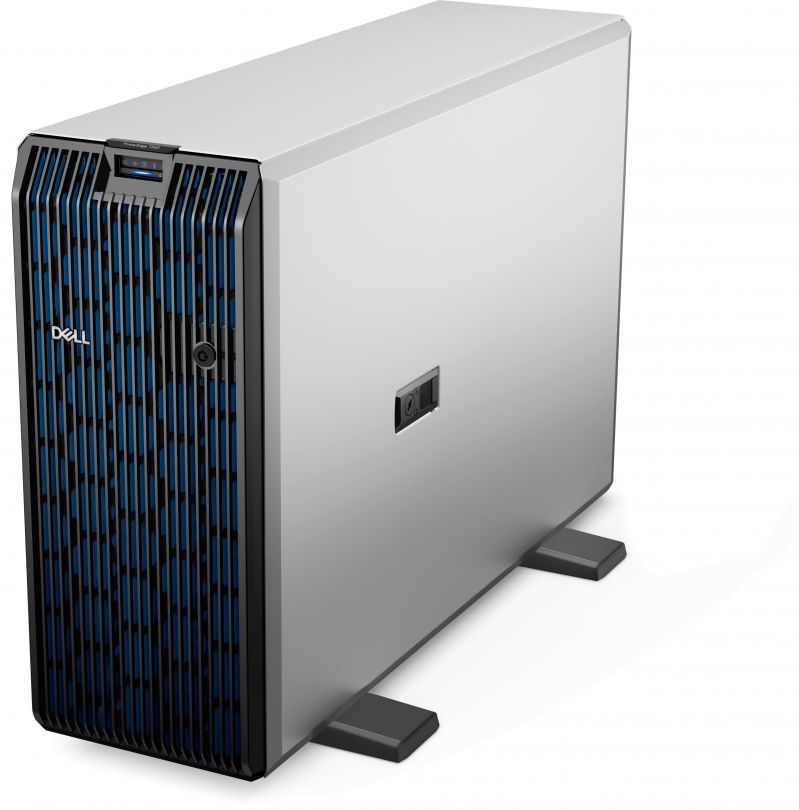 Server DELL PowerEdge T550, Tower 5U, Intel Xeon Silver 4310 (12 C / 24 T, 2.1 GHz - 3.3 GHz, 18 MB cache, 120 W), 16 GB DDR4 ECC, 1 x 480 GB SSD, 8 x SFF, DELL PERC H755, 2 x 700 W, Fara sistem de operare