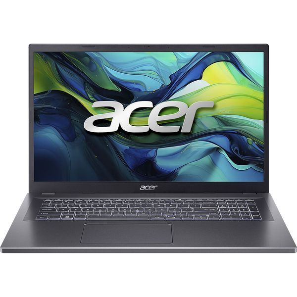 Laptop Acer Aspire 17 NX.J0JEX.002, 17.3 inch 1920 x 1080, Intel Intel Core 7 150U (10 C / 12 T, 1.8 GHz - 5.4 GHz, 12 MB cache, 55 W), 16 GB LPDDR5, 512 GB SSD, Intel Graphics, Fara sistem de operare, Gri
