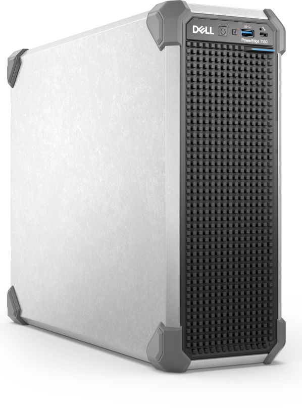 Server DELL PowerEdge T160, Tower, Intel Xeon E-2434 (4 C / 8 T, 3.4 GHz - 5.0 GHz, 12 MB cache, 55 W), 16 GB DDR5 ECC, 1 x 480 GB SSD, 3 x LFF, DELL PERC H355, 300 W, Fara sistem de operare