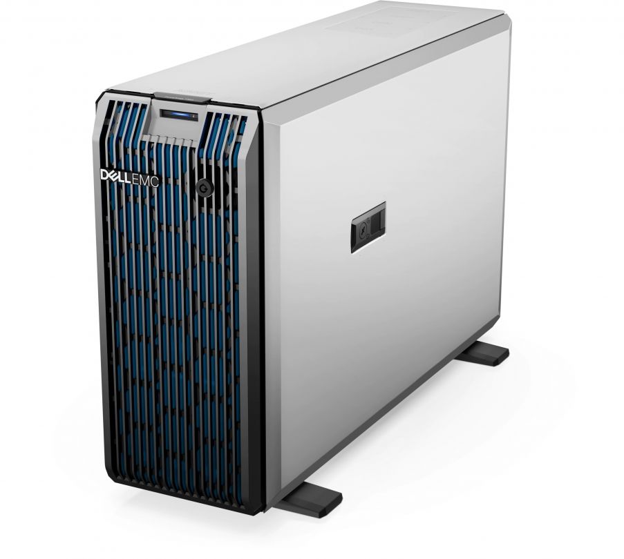 Server DELL PowerEdge T350, Tower 5U, Intel Xeon E-2334 (4 C / 8 T, 3.4 GHz - 4.80 GHz, 8 MB cache, 65 W), 16 GB DDR4 ECC, 600 GB HDD, 8 x LFF, DELL PERC H355, 700 W, Fara sistem de operare