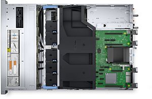 Server DELL PowerEdge R550, Rack 2U, Intel Xeon Silver 4310 (12 C / 24 T, 2.1 GHz - 3.3 GHz, 18 MB cache, 120 W), 64 GB DDR4 ECC, 1 x 480 GB SSD, 16 x SFF, DELL PERC H755, 2 x 1100 W, Fara sistem de operare