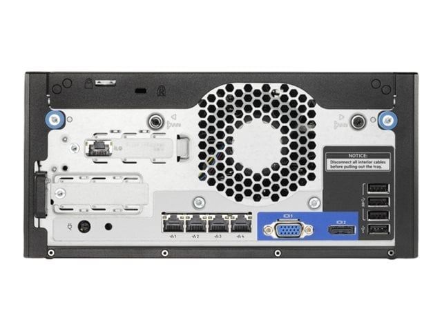 Server HPE ProLiant MicroServer Gen10+ v2, Intel Xeon E-2314 (4 C / 4 T, 2.8 GHz - 4.5 GHz, 8 MB cache, 65 W), 32 GB DDR4 ECC, 2 TB HDD, 180 W