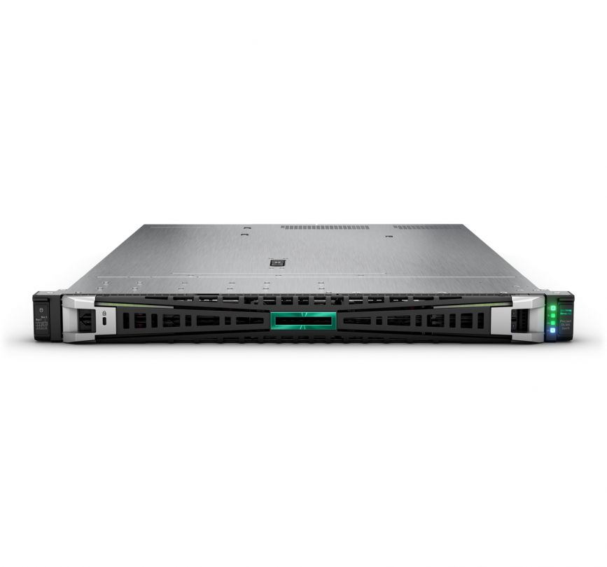 Server HPE ProLiant DL365 Gen11, Rack 1U, AMD EPYC 9124 (16 C / 32 T, 3.0 GHz - 3.7 GHz, 64 MB cache, 240 W), 32 GB DDR5 ECC, fara stocare, 8 x SFF, 1000 W, Fara sistem de operare