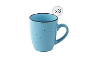 SET 3 CANI CERAMICA 354 ML, ELECTRA, ART OF DINING BY HEINNER