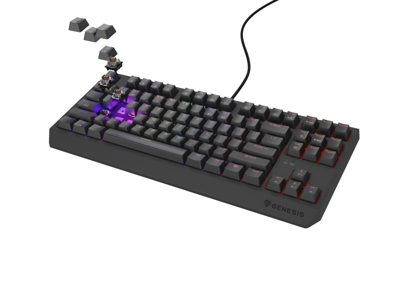 THOR 230 | Mechanical Gaming Keyboard | Wired | US | Black | USB Type-A | Outemu Brown