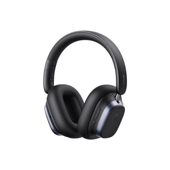 CASTI Baseus Bowie H1s, multimedia, wireless, bluetooth 5.4, microfon pe casca, noise cancelation, Hi-Res Sound, 120h viata baterie, negru  A00075301113-00  (timbru verde 0.18 lei) - 6932172667146