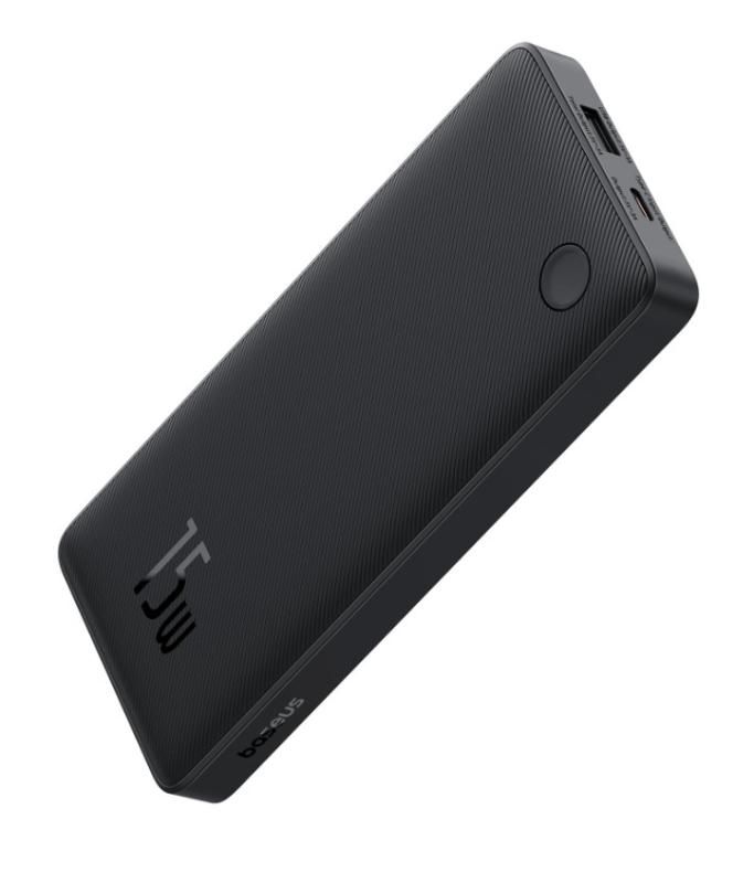 POWER BANK Baseus Airpow Lite, 10000mAh, 15W, 1 x USB 2 x USB Type-C, total 3A (include cablu 30cm USB la USB Type-C), negru  P10067500123-00  (timbru verde 0.98 lei) - 6932172652593