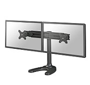 Suport dublu monitor de birou Neomounts FPMA-D700DD pentru display-uri cu diagonale 19 -30 , sistem de prindere VESA 75x75~100x100, greutate maxima suportata 8kg - per ecran, full motion, tilt +180°, swivel +180°, rotate +360° inaltime reglabila manual 340-444mm culoare negru. Garantie 5 ani
