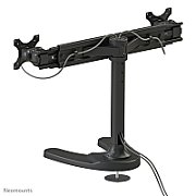 Suport dublu monitor de birou Neomounts FPMA-D700DD pentru display-uri cu diagonale 19 -30 , sistem de prindere VESA 75x75~100x100, greutate maxima suportata 8kg - per ecran, full motion, tilt +180°, swivel +180°, rotate +360° inaltime reglabila manual 340-444mm culoare negru. Garantie 5 ani