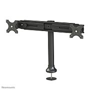 Suport dublu monitor de birou Neomounts FPMA-D700DD pentru display-uri cu diagonale 19 -30 , sistem de prindere VESA 75x75~100x100, greutate maxima suportata 8kg - per ecran, full motion, tilt +180°, swivel +180°, rotate +360° inaltime reglabila manual 340-444mm culoare negru. Garantie 5 ani
