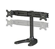 Suport dublu monitor de birou Neomounts FPMA-D700DD pentru display-uri cu diagonale 19 -30 , sistem de prindere VESA 75x75~100x100, greutate maxima suportata 8kg - per ecran, full motion, tilt +180°, swivel +180°, rotate +360° inaltime reglabila manual 340-444mm culoare negru. Garantie 5 ani