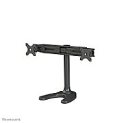 Suport dublu monitor de birou Neomounts FPMA-D700DD pentru display-uri cu diagonale 19 -30 , sistem de prindere VESA 75x75~100x100, greutate maxima suportata 8kg - per ecran, full motion, tilt +180°, swivel +180°, rotate +360° inaltime reglabila manual 340-444mm culoare negru. Garantie 5 ani