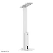 Stand podea mobil/fix pentru tablete Neomounts FL15-750WH1 pentru display-uri cu diagonale 9,7 -11 , sistem de prindere VESA 75x75~75x75, fix lockable culoare alb. Garantie 5 ani