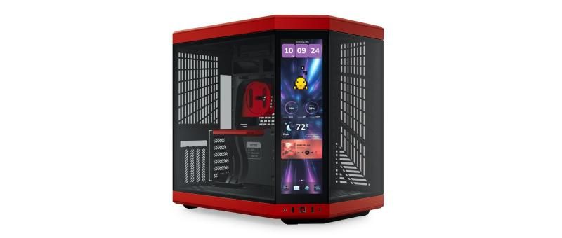 HYTE Y70 Touch Infinite Midi Tower Black  Cherry colour