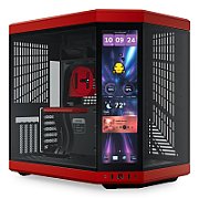HYTE Y70 Touch Infinite Midi Tower Black  Cherry colour