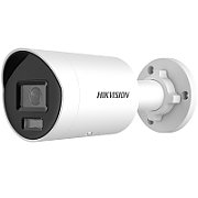 Camera de supraveghere IP Bullet 4MP Hikvision DS-2CD2046G2H-I(2.8MM), lentila fixa 2.8mm, iluminare min: 0.001 Lux @ (F1.0, AGC ON), B/W: 0 Lux cu IR 30m, slot card de memorie: microSD/microSDHC/microSDXC maxim 512GB, alarma la evenimente: Motion detection (support alarm triggering by specified