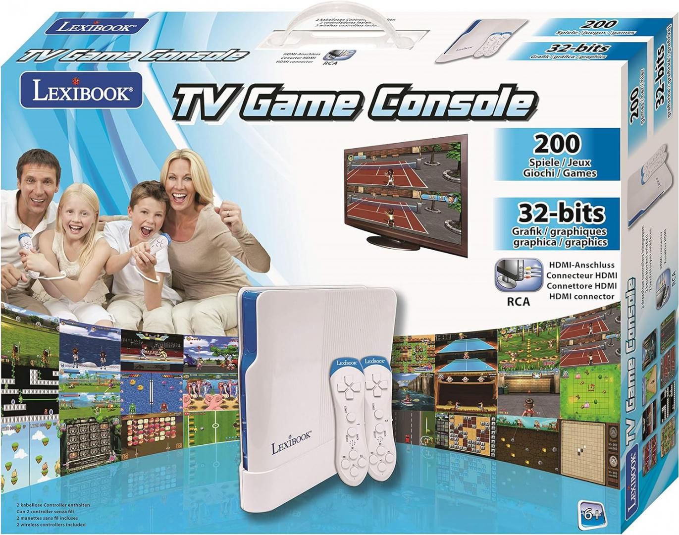 CONSOLA CU 208 JOCURI, PLUG N' PLAY, LEXIBOOK