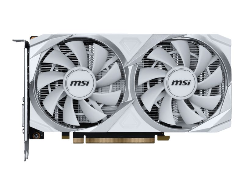 Placa Video MSI GEFORCE RTX 3050 VENTUS 2X XS OC WHITE 8GB GDDR6 128 bit, PCIE 4.0, 1x DP 1x HDMI 1x DVI-D