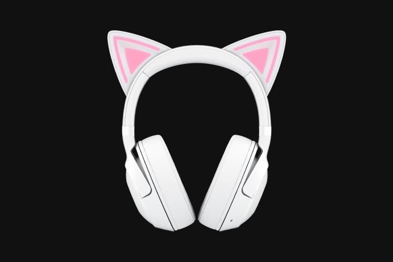 Casti Razer Kraken Kitty V2 Bluetooth 5.2Quartz Edition, interfata USB- A, sensibilitate 92.5 dB SPL / mW @ 1kHz si sensibilitate microfon 42 dBV /Pa, alb