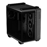Carcasa ASUS TUF GAMING GT502 HORIZON Mid Tower ARGB NEGRU, Tempered Glass, Sloturi Expansiune 8+ 3 aditional verticale, Drive Bays: 2x3.5  2x2.5 , Ventilatoare Suportate: 4 (spate: 1x120mm, sus: 3x120mm sau 2x140mm), Format Placa De Baza Suportat: Mini-ITX, Micro-ATX, ATX, Lungime Maxima Placa