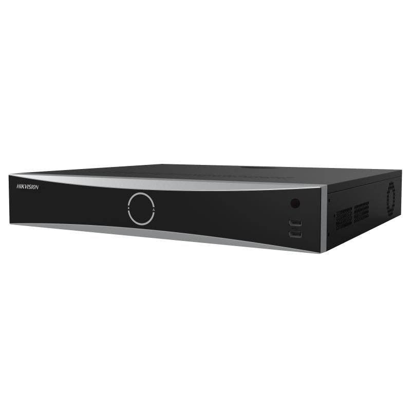 NVR Hikvision DS-7716NXI-K4/16P(D) Up to 16-ch IP camera inputs, plug & play with 16 power-over-Ethernet (PoE) interfaces H.265+/H.265/H.264+/H.264 video formats Up to 2-ch@12 MP or 4-ch@8 MP or 8-ch@4 MP or 16-ch@1080p decoding capacity Up to 160 Mbps incoming bandwidth Adopt Hikvision Acusense