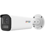 Camera de supraveghere IP Bullet 4MP ColorVu Hikvision DS-2CD1B47G2H- LIU(2.8MM), lentila fixa 2.8mm, iluminare: Color: 0.0005 Lux @ (F1.0, AGC ON),B/W: 0 Lux with IR: 50m, microfon incorporat, alarma la evenimente:Motion detection (support alarm triggering by specified target types (human and