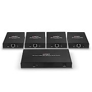 Lindy 70m 4 Port Cat.6 HDMI 4K60 Splitter Extender  Description  Distribute 4K HDMI signals to up to 4 displays in multiple locations Supports resolutions up to 4K@60Hz, with additional support for HDR Features a loop-through HDMI output on the transmitter for local monitoring or cascading for