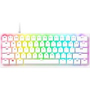 Tastatura Razer Huntsman V3 Pro Mini, swtich Razer™ Analog Optical Switch Gen-2, iluminare Razer Chroma RGB, US layout, alb