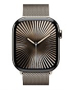 Apple Watch Series 10 GPS + Cellular 46mm Natural Titanium Case with Natural Milanese Loop - M/L