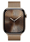 Apple Watch Series 10 GPS + Cellular 46mm Natural Titanium Case with Natural Milanese Loop - S/M