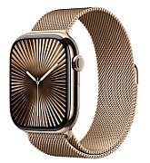 Apple Watch Series 10 GPS + Cellular 46mm Natural Titanium Case with Natural Milanese Loop - S/M