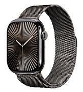 Apple Watch Series 10 GPS + Cellular 46mm Slate Titanium Case with Slate Milanese Loop - S/M