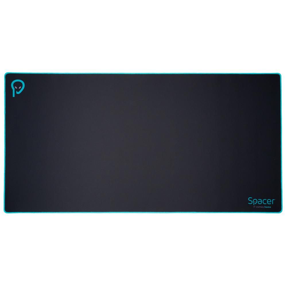 MousePAD SPACER gaming, cauciuc si material textil, 1200 x 600 x 3 mm, negru  SPMP-PAD-GAME-XL-BK 