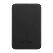 POWER BANK Baseus Magnetic Mini Wireless, 5000mAh, max 20W pe cablu, 1 x USB Type-C output/input, 15W wireless charging, include cablu USB Type-C la USB Type-C 30cm, negru,  P10022107113-00  (timbru verde 0.98 lei) - 6932172636234