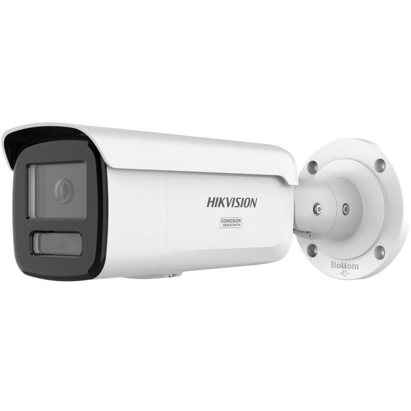 Camera de supraveghere IP Bullet 4MP Hikvision DS-2CD2T87G3-LIY(2.8MM), lentila fixa 2.8mm, iluminare min: Color: 0.0005 Lux @ (F1.0, AGC ON),0 Lux  cu lumina alba: 60m, IR: 60m, slot card de memorie: microSD/microSDHC/microSDXC maxim 512GB, alarma la evenimente: Motion detection (support alarm