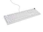Tastatura gaming mecanica cu fir Genesis Thor 404, iluminare RGB, 107 taste, 11 butoane multimedia, alb