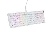 Tastatura gaming mecanica cu fir Genesis Thor 404, iluminare RGB, 107 taste, 11 butoane multimedia, alb