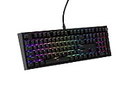 Tastatura gaming mecanica cu fir Genesis Thor 404 , iluminare RGB, switch-uri Peach, 107 taste, 11 butoane multimedia, negru