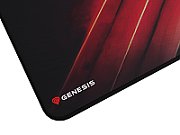Mousepad Genesis Carbon 500 Maxi Flash, material cauciuc + textil, dimensiuni 900x450x2.5 mm, negru/rosu