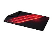 Mousepad Genesis Carbon 500 Maxi Flash, material cauciuc + textil, dimensiuni 900x450x2.5 mm, negru/rosu