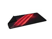 Mousepad Genesis Carbon 500 Maxi Flash, material cauciuc + textil, dimensiuni 900x450x2.5 mm, negru/rosu