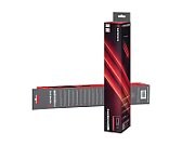 Mousepad Genesis Carbon 500 Maxi Flash, material cauciuc + textil, dimensiuni 900x450x2.5 mm, negru/rosu