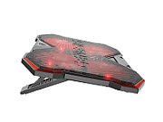 Stand/Cooler laptop Genesis Oxid 260 , 4 ventilatoare 130 mm, material Metal + ABS, viteza de rotatie 850 - 1010 rpm, hub USB incorporat, dimensiuni 420 x 303 x 35 mm