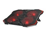 Stand/Cooler laptop Genesis Oxid 260 , 4 ventilatoare 130 mm, material Metal + ABS, viteza de rotatie 850 - 1010 rpm, hub USB incorporat, dimensiuni 420 x 303 x 35 mm