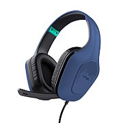 Casti gaming cu fir, Trust GXT 415B Zirox, interval frecventa 20 Hz - 20.000 Hz, lungime cablu: 200 cm, conector 3.5mm, albastru