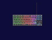 Kit Trust Wireless GXT 798 2-in-1, tastatura mecanica, interfata USB, material ABS, mouse optic, rezolutie maxima 6400 DPI, 6 butoane, negru