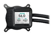Cooler Procesor ASUS PRIME LC 360 LCD ARGB NEGRU, marime radiator 360mm, 3 ventilatoare ARGB, Viteza ventilatoare 2200 RPM +/- 10%, Suport AMD: AM4, AM5, suport INTEL: LGA 1851/115x/1200/1700, Airflow: 75.7 CFM, Nivel de zgomot ventilatoare: 37.6dBA