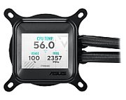 Cooler Procesor ASUS PRIME LC 360 LCD ARGB NEGRU, marime radiator 360mm, 3 ventilatoare ARGB, Viteza ventilatoare 2200 RPM +/- 10%, Suport AMD: AM4, AM5, suport INTEL: LGA 1851/115x/1200/1700, Airflow: 75.7 CFM, Nivel de zgomot ventilatoare: 37.6dBA